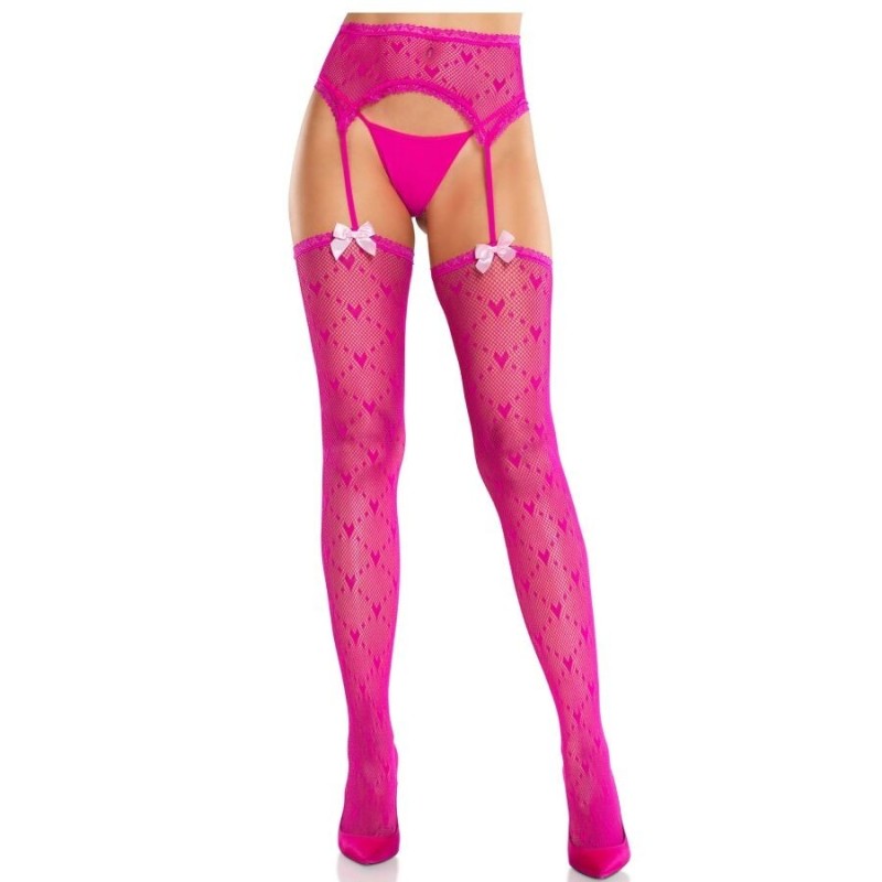 bas cur avec jarretelles magenta bas cur avec jarretelles magenta