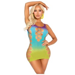 mini robe sans couture avec ouvertures océan