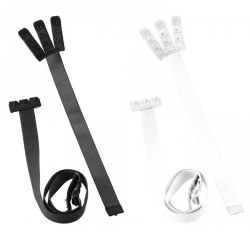 adaptateur de soutien-gorge à dos ouvert noir & blanc