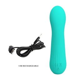vibrateur rechargeable faun vert aqua