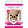 adaptateur de soutien-gorge à dos ouvert noir & blanc