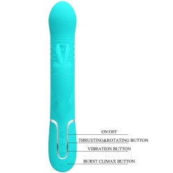 vibrateur coale rabbit perles vert aqua