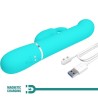 vibrateur coale rabbit perles vert aqua