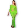 cr 4666 haut & jupe vert s-m