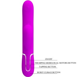 vibrateur point g multifonction 3 en 1 perlita violet