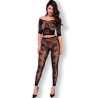 cr 4661 top & leggins noir s-m