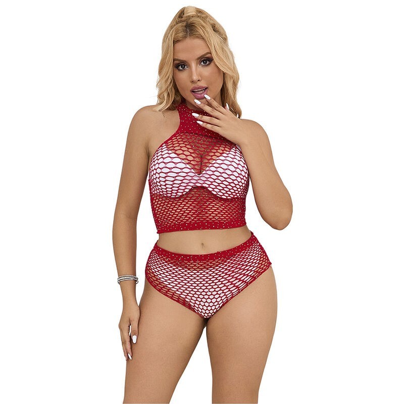 952402 ensemble resille avec losanges roses taille unique 952402 ensemble resille avec losanges roses taille unique