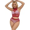 952402 ensemble resille avec losanges roses taille unique