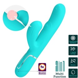 perlita vibrateur multifonction 3 en 1 point g vert aqua