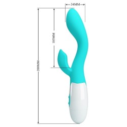 vibrateur brighty g-spot vert aqua