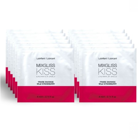 lubrifiant base d'eau saveur fraise 12 unidose 4 ml