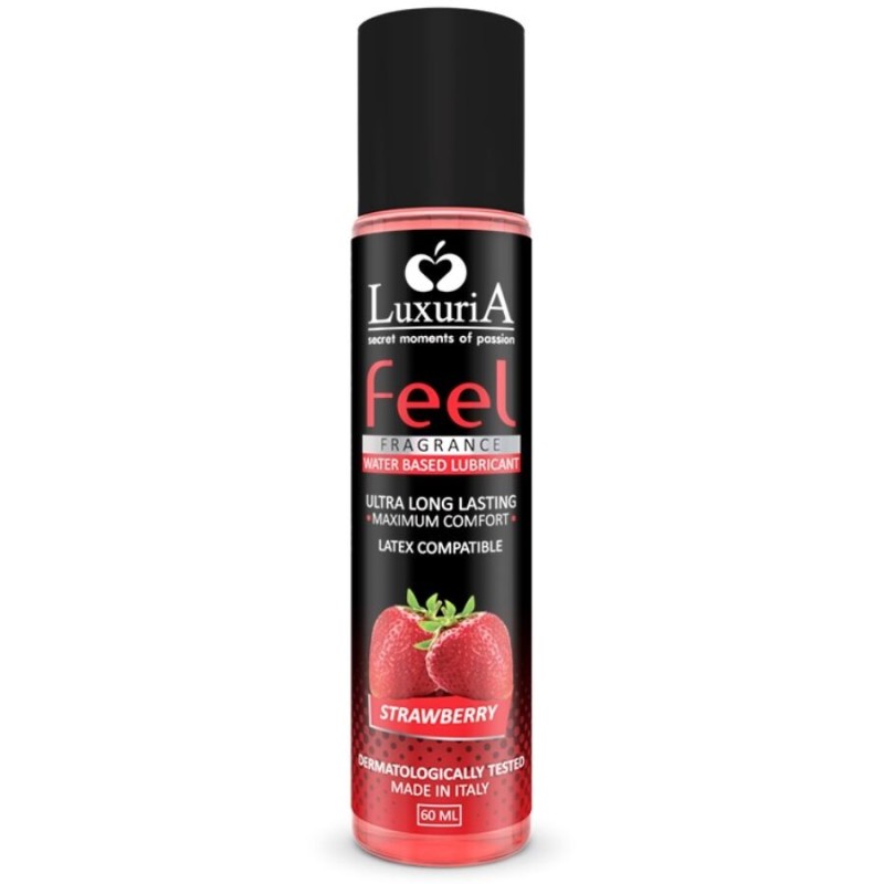 luxuria lubrifiant base d'eau feel fraise 60 ml luxuria lubrifiant base d'eau feel fraise 60 ml
