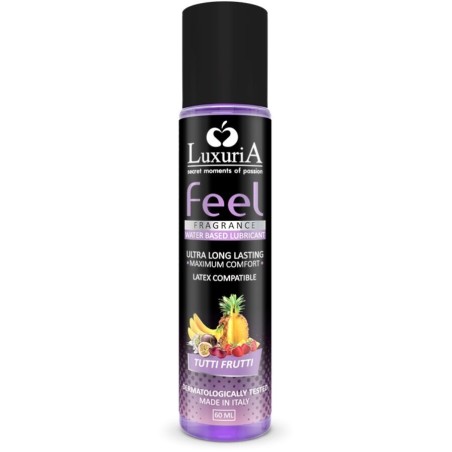 luxuria feel lubrifiant base d'eau tutti fruti 60 ml