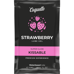 lubrifiant kissable base deau de fraise poche 10 ml