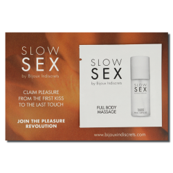 slow sex massage complet du corps gel de massage 2 ml