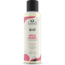 huile de massage bio roses sauvages 100 ml