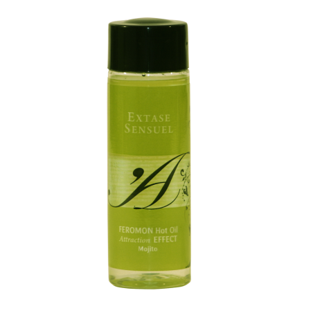 huile de massage effet thermique aux phéromones de mojito 100 ml