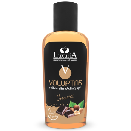 voluptas gel de massage comestible effet chauffant - choconut 100 ml