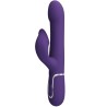 zalin perles vibrateur lapin 4 en 1 violet