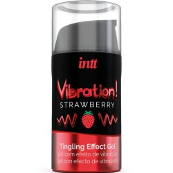 puissant stimulant intime gel vibrant liquide fraise 15 ml