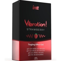 puissant stimulant intime gel vibrant liquide fraise 15 ml
