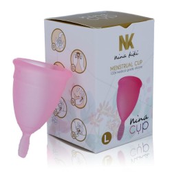 coupe menstruelle rose - taille l