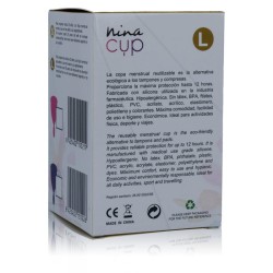 coupe menstruelle rose - taille l