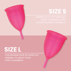 coupe menstruelle en silicone médicale - taille s