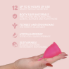 coupe menstruelle en silicone médicale - taille s
