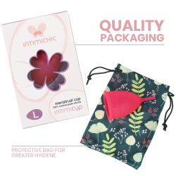 coupe menstruelle en silicone médicale - taille l
