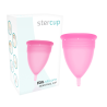 coupe menstruelle en silicone fda rose - taille l