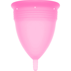 coupe menstruelle en silicone fda rose - taille l