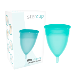 coupe menstruelle en silicone fda aigue-marine - taille l