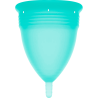 coupe menstruelle en silicone fda aigue-marine - taille l