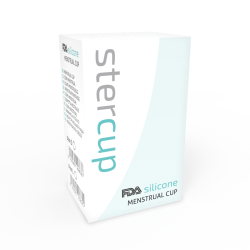 coupe menstruelle en silicone fda aigue-marine - taille l
