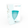 coupe menstruelle en silicone fda aigue-marine - taille l