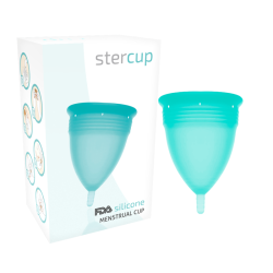 coupe menstruelle en silicone fda aigue-marine - taille s