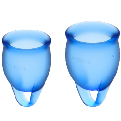 coupe menstruelle feel confident bleu foncé 15 + 20 ml