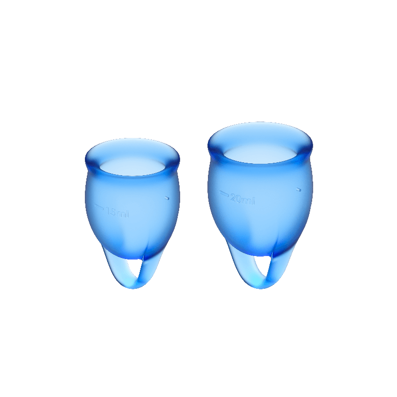 coupe menstruelle feel confident bleu foncé 15 + 20 ml coupe menstruelle feel confident bleu foncé 15 + 20 ml