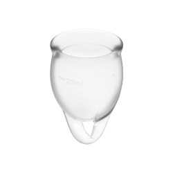 coupe menstruelle feel confident transparente 15 + 20 ml
