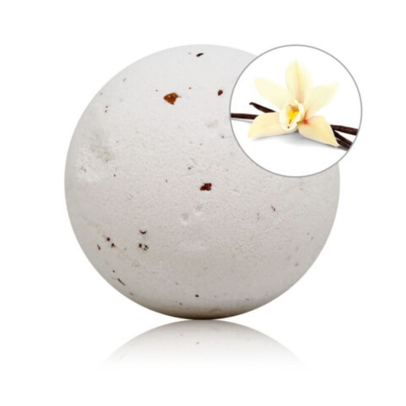 bombe de bain parfumée vanille aux pétales de rose bombe de bain parfumée vanille aux pétales de rose