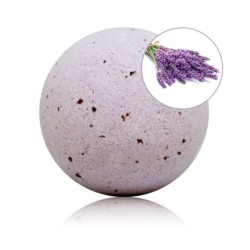 bombe de bain parfumée lavande et pétales de rose