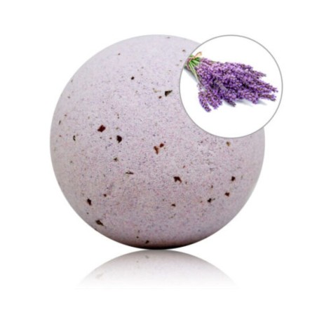 bombe de bain parfumée lavande et pétales de rose