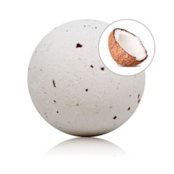 bombe de bain parfumée noix de coco et pétales de rose