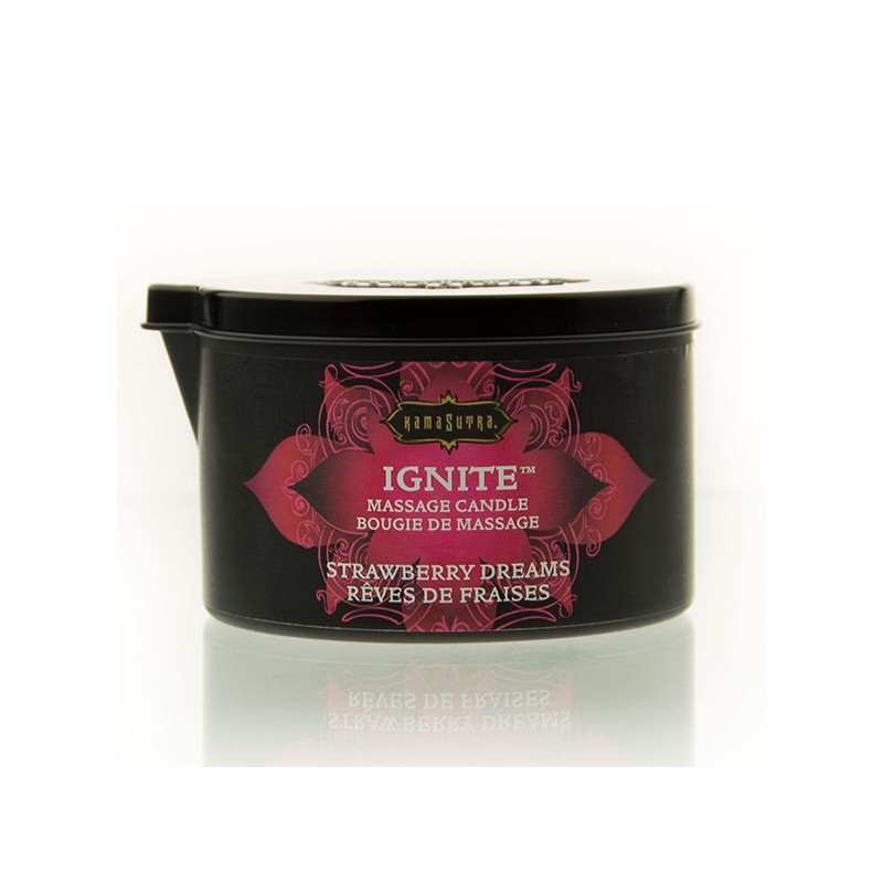 bougie de massage fraise rêves 170 gr bougie de massage fraise rêves 170 gr