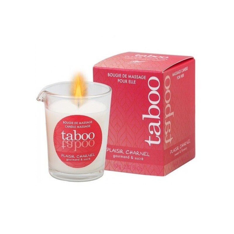 bougie de massage tabou pour son plaisir charnel arôme fleur de cacao