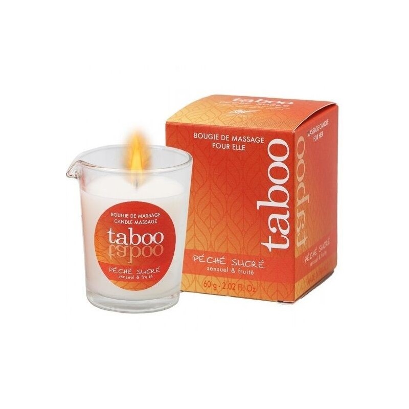 bougie de massage taboo pour son arôme peche sucre nectarine bougie de massage taboo pour son arôme peche sucre nectarine