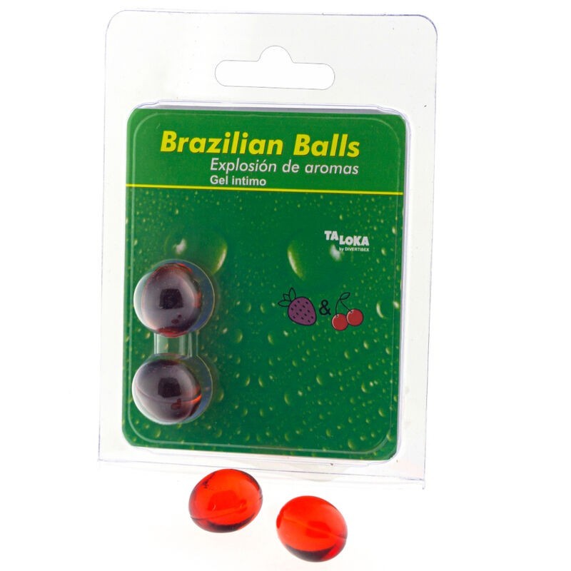2 boules brésiliennes gel intime fraise & cerise 2 boules brésiliennes gel intime fraise & cerise