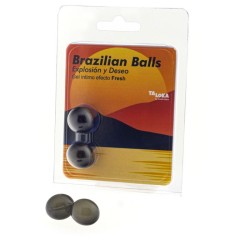 2 boules brésiliennes gel excitant effet frais