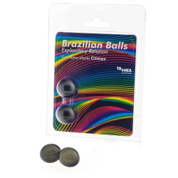 2 boules brésiliennes gel excitant effet climax